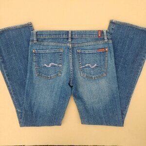 Vintage Y2K 7 For All Mankind Bootcut made in USA cotton denim blue jean…